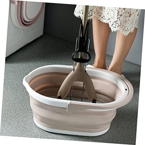 High-Efficiency Foldable Mop Bucket with No Spill Design