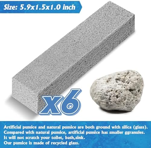 NOTCHIS Pumice Stone Toilet Cleaner 6-Pack