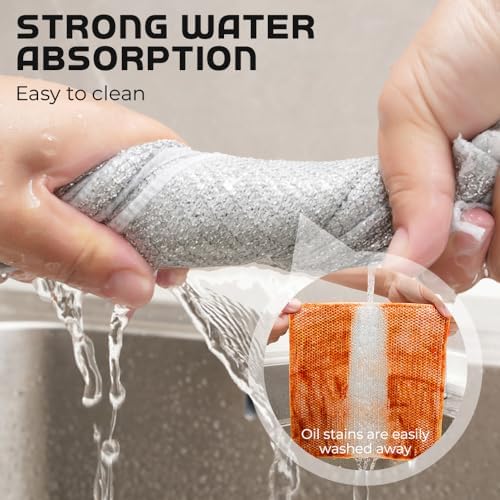 Cecurpo Multipurpose Metal Dishwashing Rags 5PCS