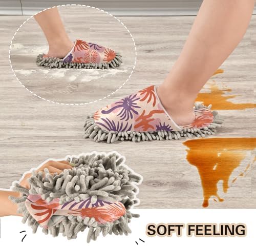 Bulletgxll Mop Slippers for Home Cleaning