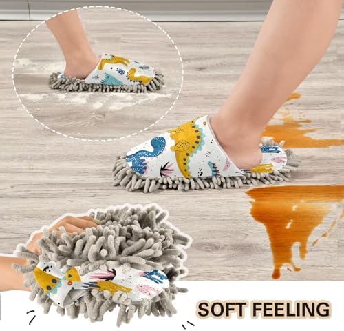 Zhirexin Microfiber Mop Slippers for House Cleaning 1
