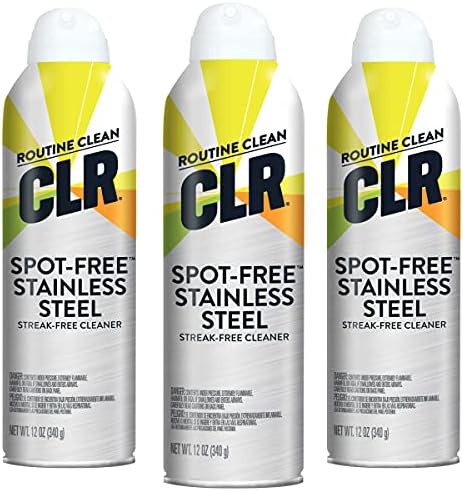 CLR Spot-Free Stainless Steel Cleaner 12 oz Spray Pack of 3