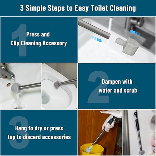 YINGMORE Extra Long Handle Pumice Stone for Toilet Cleaning