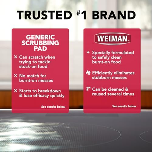 Weiman Cook Top Scrubbing Pads 3 Count