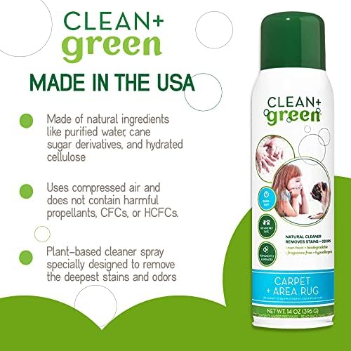 Carpet Cleaner Natural Stain Remover - 14 Ounces Safe for Pets Kids