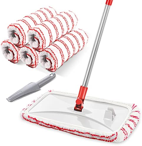 MASTERTOP Microfiber Dust Mop 16 Extra Large with 5 Pads