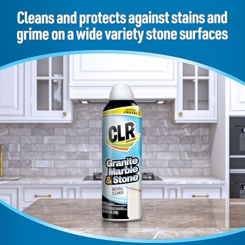 CLR Stone Cleaner - 12 Ounce Spray Can for Granite Marble and Tile