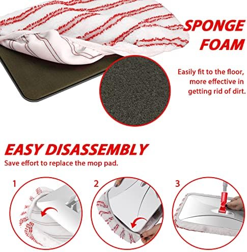 MASTERTOP Microfiber Dust Mop 16 Extra Large with 5 Pads