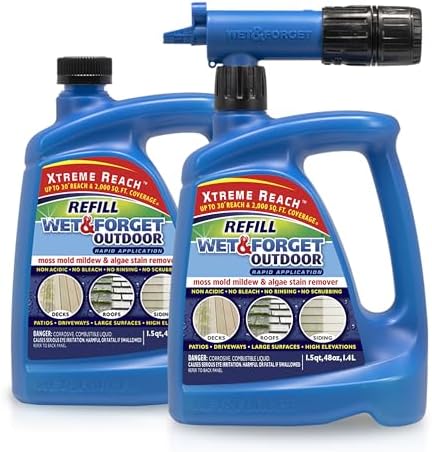 Wet Forget Outdoor Stain Remover with Xtreme Reach Hose End