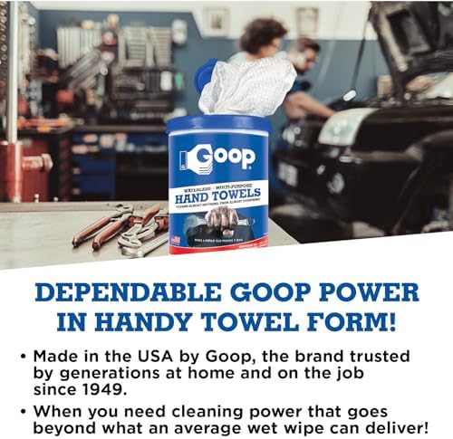 GOOP Multi-Purpose Waterless Hand Cleaner Towels