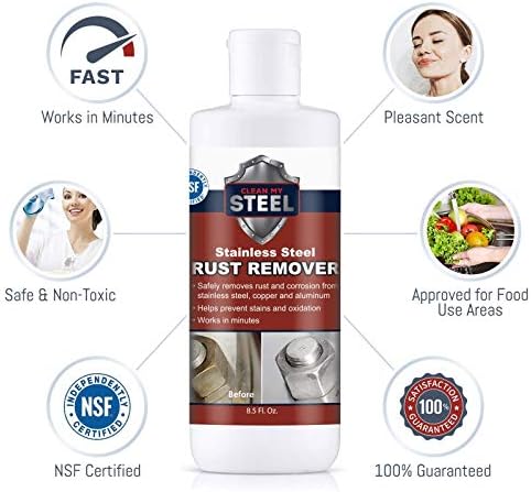 CLEAN MY STEEL Stainless Steel Rust Stain Remover Kit