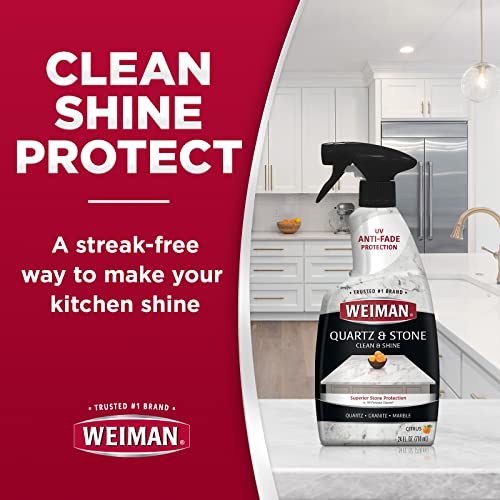 Weiman Quartz Cleaner with Microfiber Cloth 24 Oz