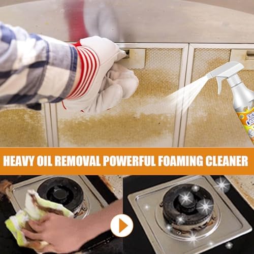Lqlq Kitchen Oil Stain Remover - Powerful Safe