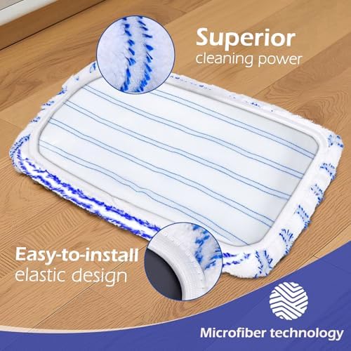 Masthome Microfiber Mop with 5 Pads and Scraper
