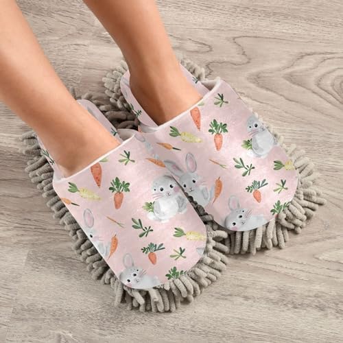 Zhirexin Bunny Carrot Cleaning Slippers