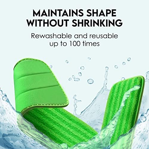 Turbo Microfiber Mop Refills 4 Pack - Reusable Thick Washable Dust Mop Heads