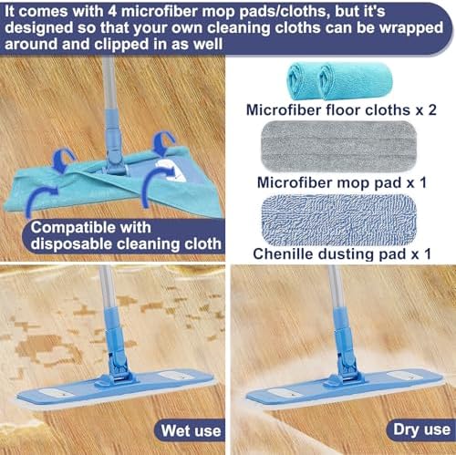 AMERWASH PLUS Dual Function Microfiber Mop