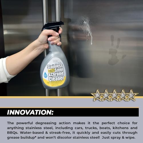 Flitz 32oz Stainless Steel Chrome Cleaner Spray - USA Made