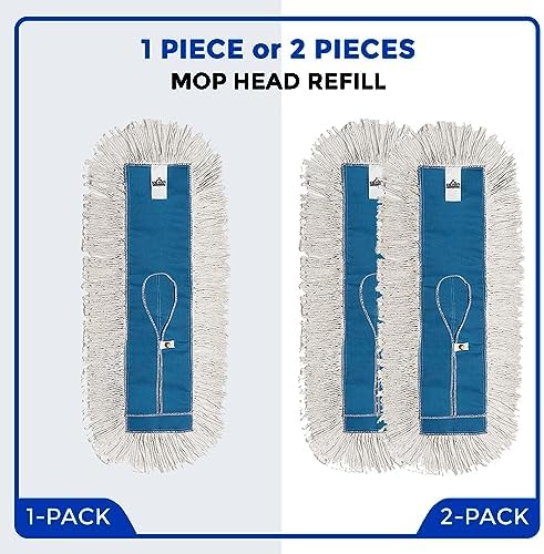 Nine Forty 24x5 Cotton Dust Mop Refills - 2 Pack