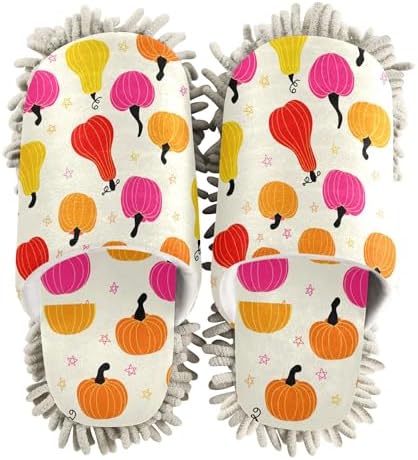 Burbuja Halloween Pumpkins Mop Slippers for Home Cleaning