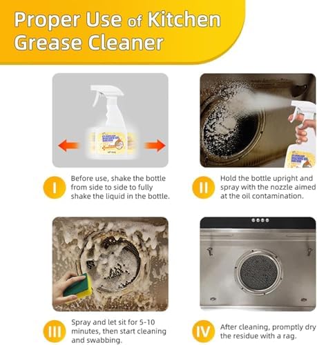 3-Pack All Purpose Cleaner Spray for Kitchen Bathroom and More