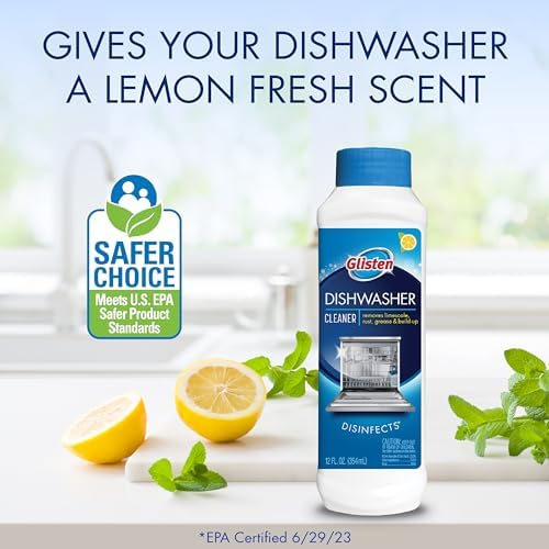 Glisten Dishwasher Cleaner 12 fl oz Lemon Scent