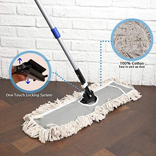 2 Pack Universal Cotton Dust Mop Refills for All Brands