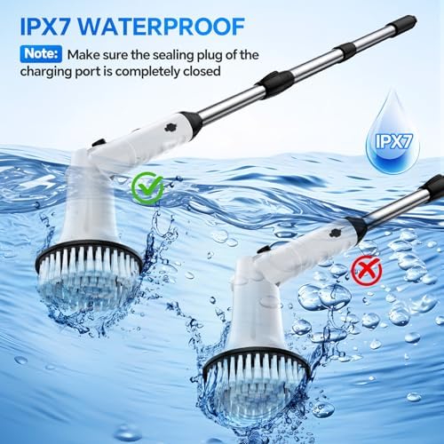 Mebotem Electric Spin Scrubber with 7 Brush Heads