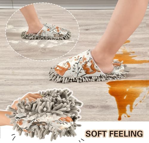 Zhirexin Cartoon Animal Mopping Slippers