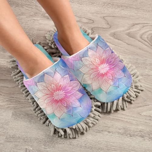 Zhirexin Microfiber Mop Slippers for Men Women