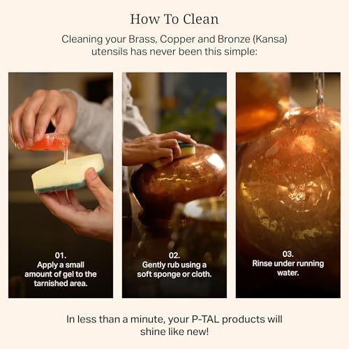 P-TAL Brass Cleaner Instant Copper Cleaner 10 Fl Oz