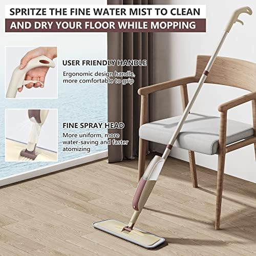 HOMTOYOU Spray Mop for Multi-Surface Cleaning 1