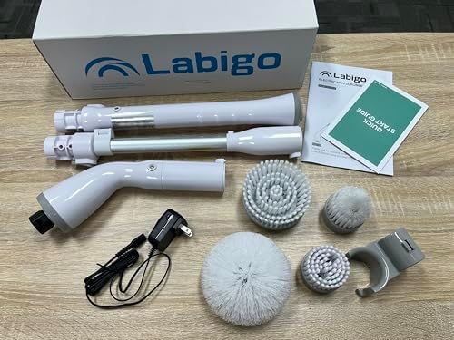 LABIGO Electric Spin Scrubber LA1 Pro Cordless Cleaning Brush for Bathroom and Tile