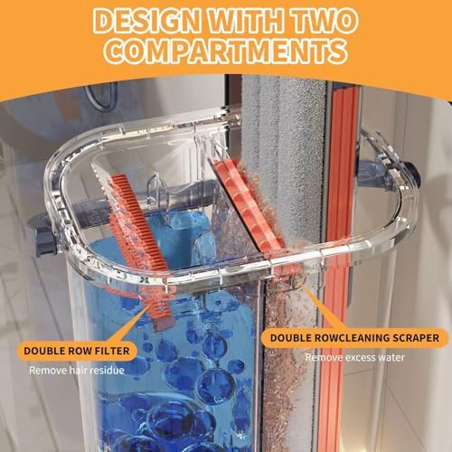 Yiwujb Ultra-Fine Fiber Mop Bucket with Wringer and Twist