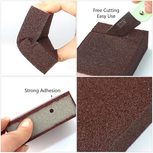 Garvonti Magic Carborundum Sponge 12pcs with Handles 1
