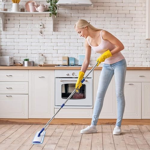 Bryquelin 18 Microfiber Mop with Stainless Steel Handle