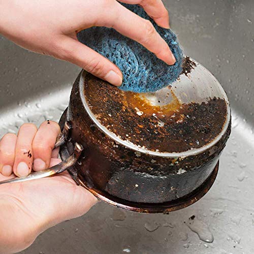 SCRUBIT 18 Pack Steel Wool Soap Pads - Cooktop Dish Cleaner