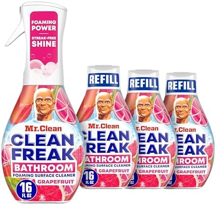 Mr Clean Clean Freak Foaming Cleaner Starter Kit with Refills Grapefruit Scent