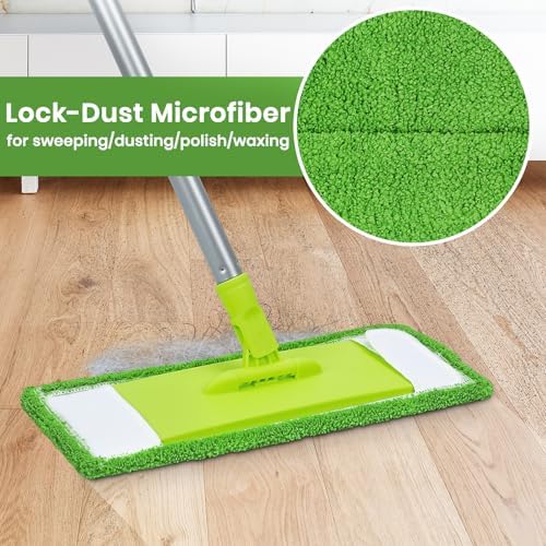KalTell Reusable Dust Mop with 2 Washable Pads