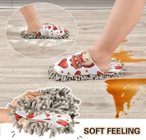 Bulletgxll Cartoon Girl Mopping Slippers - M