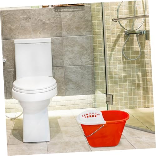 3pcs Plastic Mop Bucket with Draining Basket