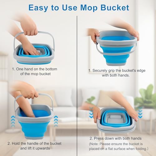 Collapsible Mop Bucket and Ice Bucket 5L Household Cleaning Tool