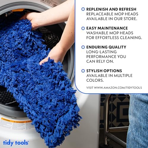 24 Inch Blue Commercial Dust Mop Floor Sweeper