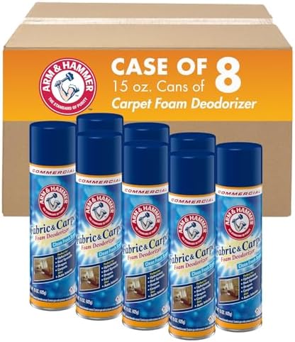 Fabric and Carpet Foam Deodorizer Professional 15 fl oz Case of 8