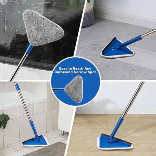 Bryquelin Wall Cleaner Mop with Stainless Steel Handle 1