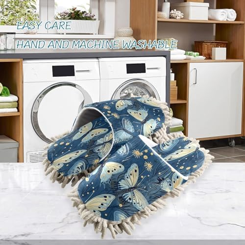 Zhirexin Butterfly Cleaning Mop Slippers