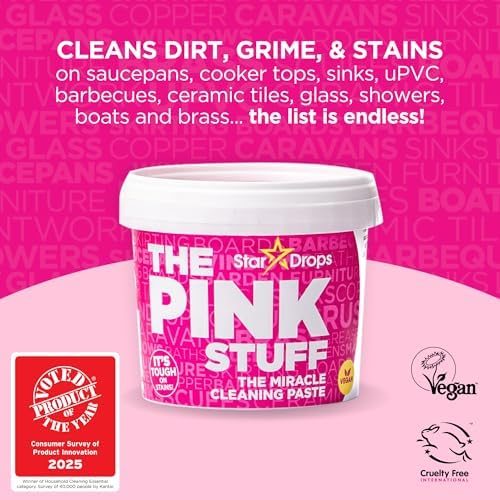 Stardrops The Pink Stuff Cleaning Bundle 3-Pack Multi-Purpose Paste Spray Cream