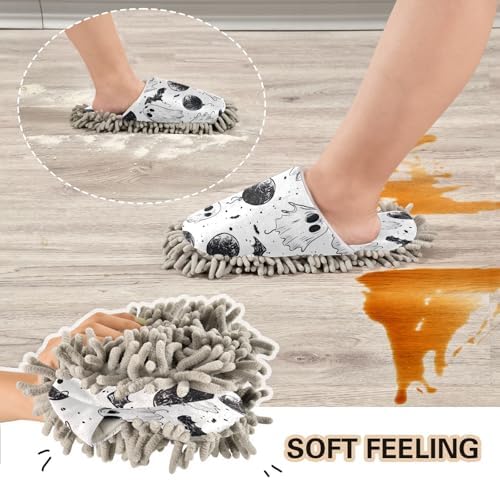 Zhirexin Microfiber Mop Slippers for Floor Cleaning