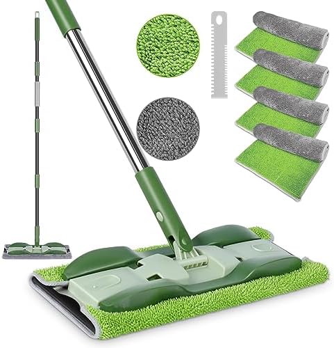 MASTERTOP Microfiber Dust Mop with 4 Pads 524 Handle