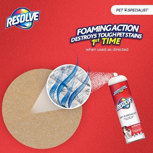 Resolve Pet Specialist Heavy Traffic Foam Carpet Cleaner 22oz 1
